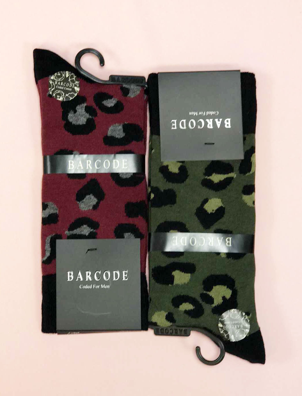جوراب مردانه ساق دار پلنگی BARCODE