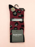 جوراب مردانه ساق دار پلنگی BARCODE