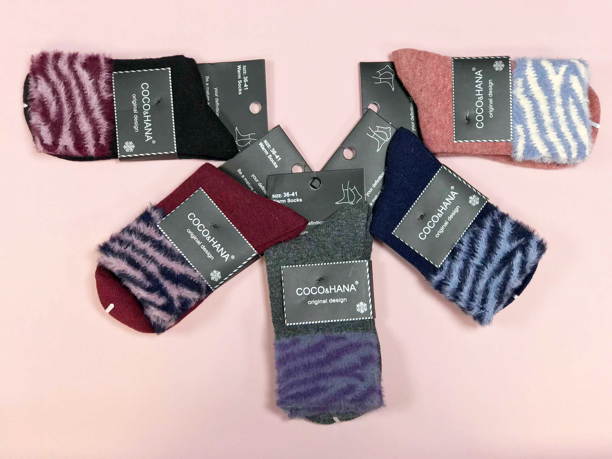 جوراب زنانه خزدار گرم COCO&HANA
