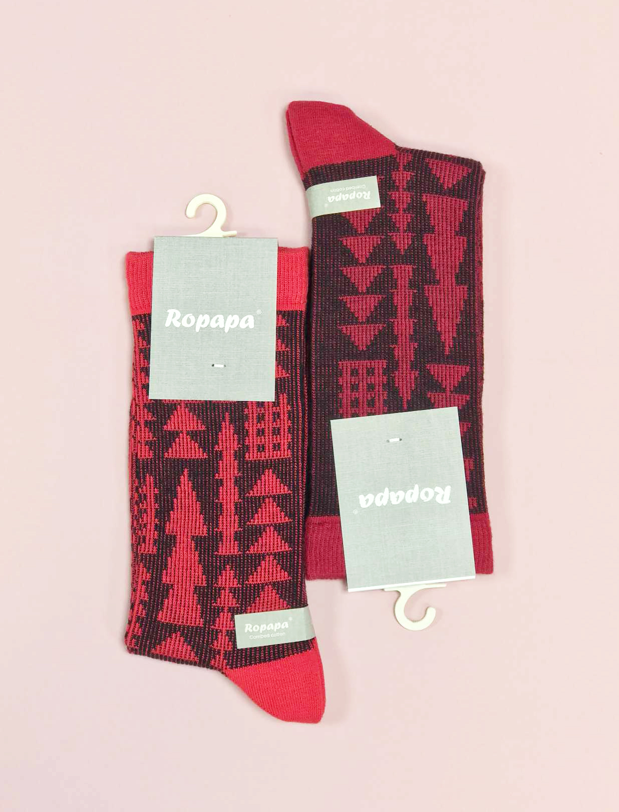 جوراب ساقدار زنانه طرح کاج