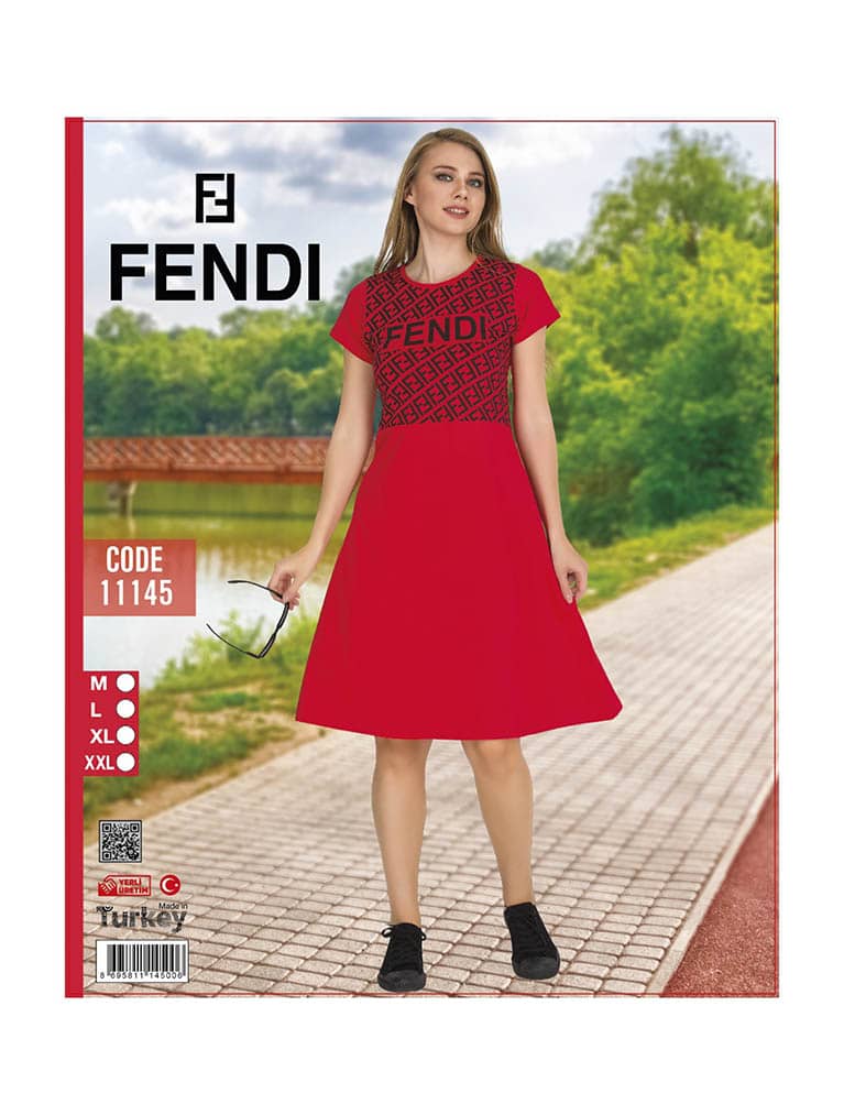 پیراهن نخی اسپرت FENDI