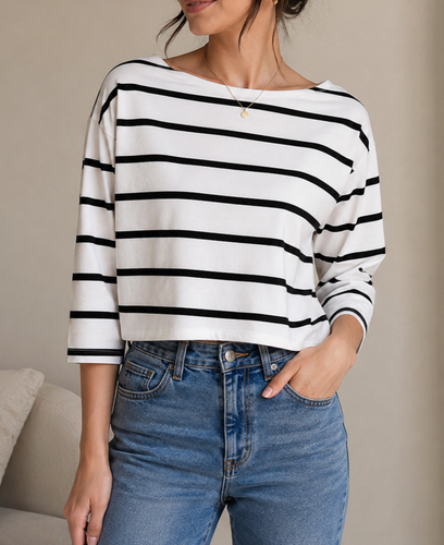تیشرت زنانه راه راه H&M